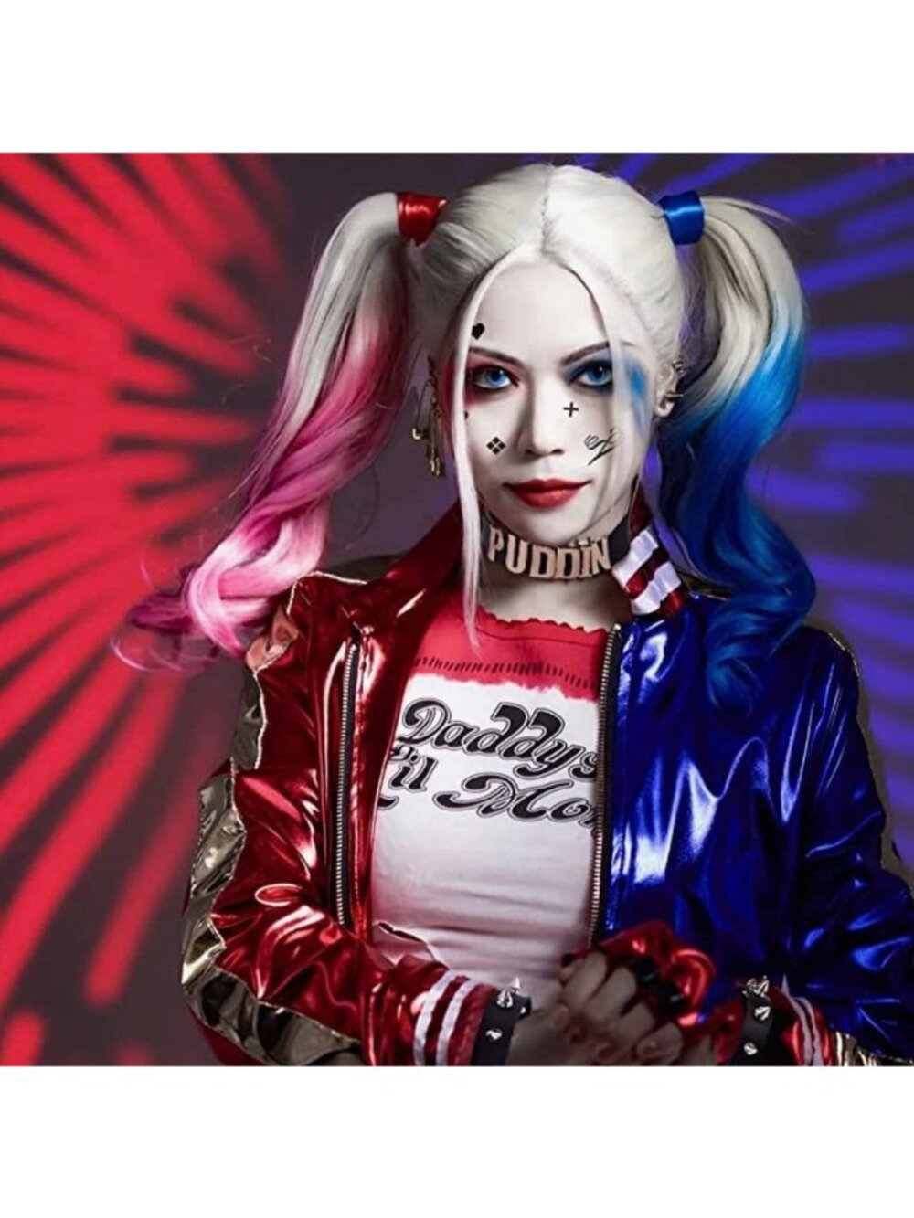 Harley Quinn-Inspired Black Choker With Silver  "Puddin" Lettering